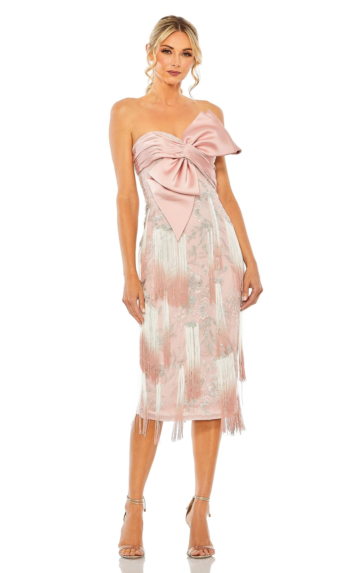 Mac Duggal Short Party Dress 20593 Rose / 2 Mac Duggal Short Party Dress 20593 Rose / 2