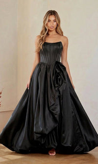 Black Amelia Couture Long Prom Dress 2085