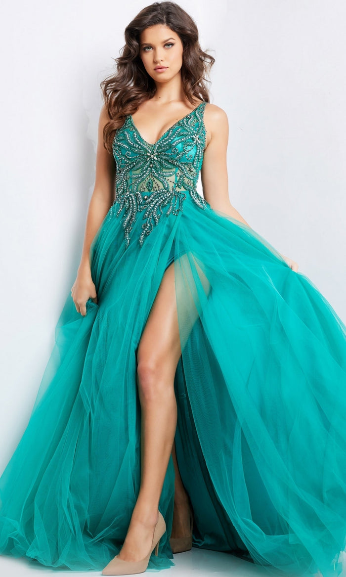 Emerald Formal Long Dress 23962 by Jovani