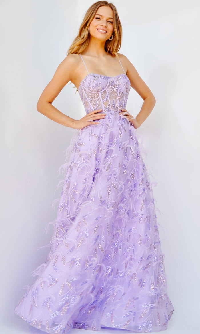 Lilac Formal Long Dress 24078 by Jovani