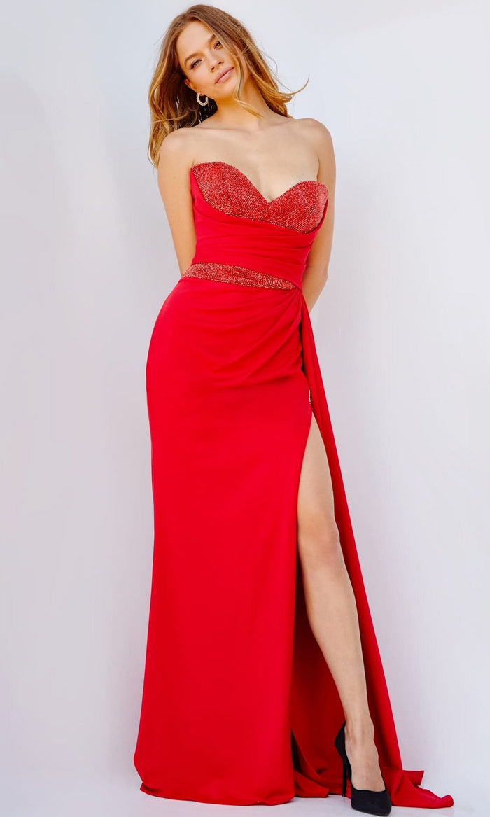 Red Formal Long Dress 24263 by Jovani