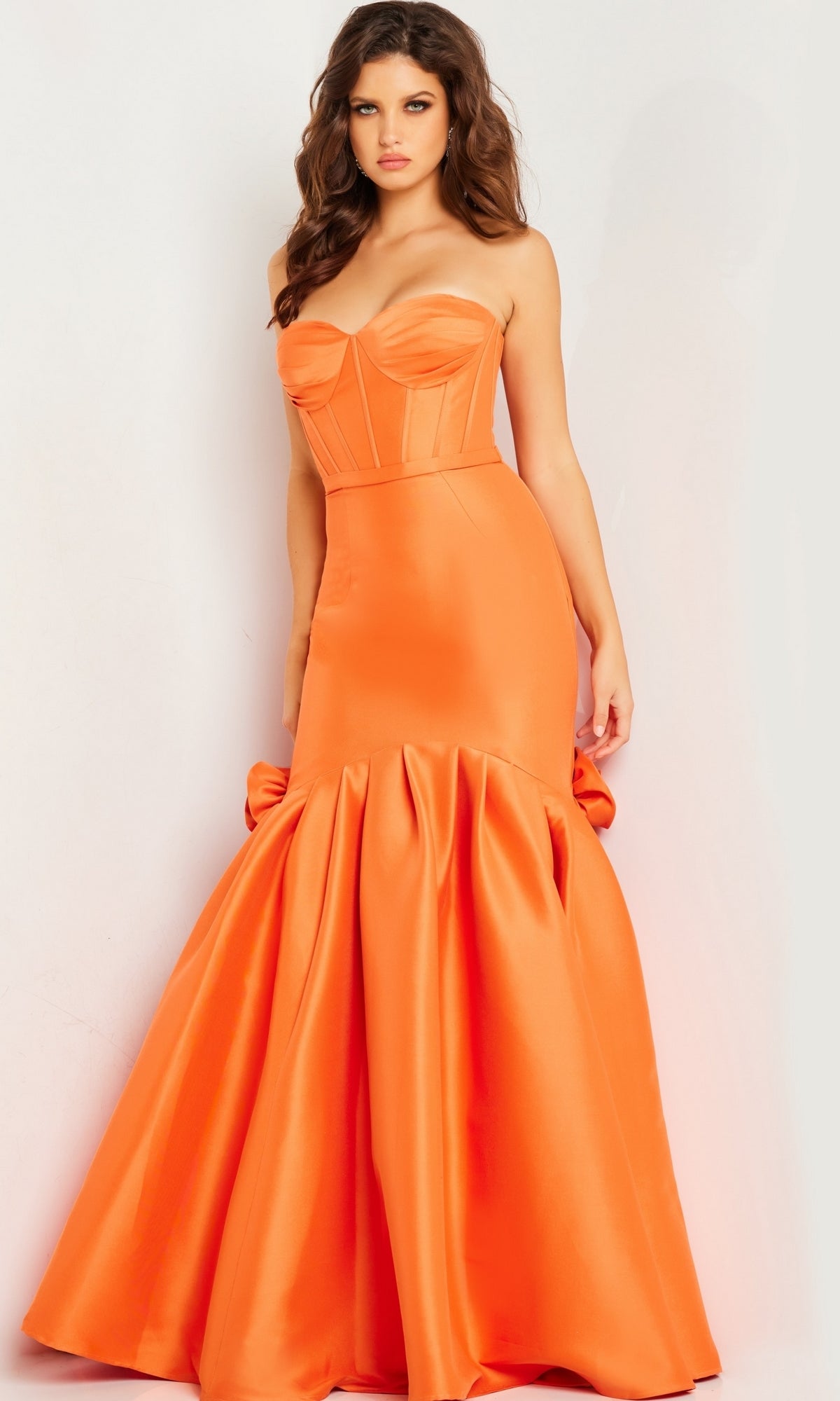Jovani 24613 Long Prom Dress Orange / 0 Jovani 24613 Long Prom Dress Orange / 0