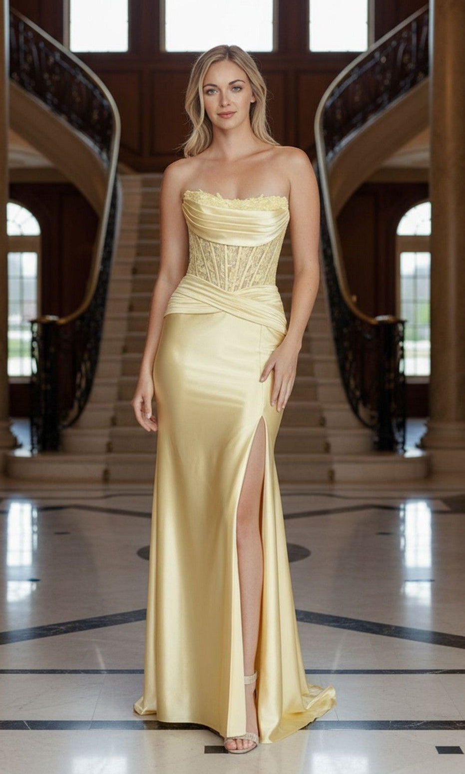 Long Formal Dress 25056 by Poly USA