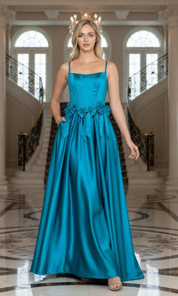 Poly USA Long Formal Dress 25116 - Image