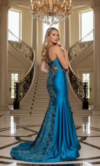 Poly USA Long Formal Dress 25128 - Image