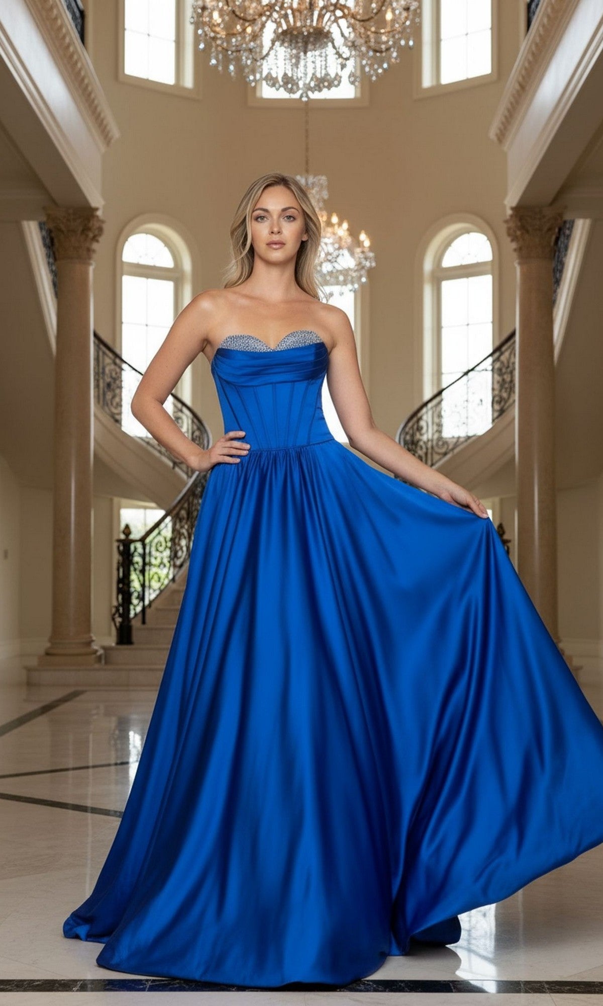 Long Formal Dress 25136 by Poly USA