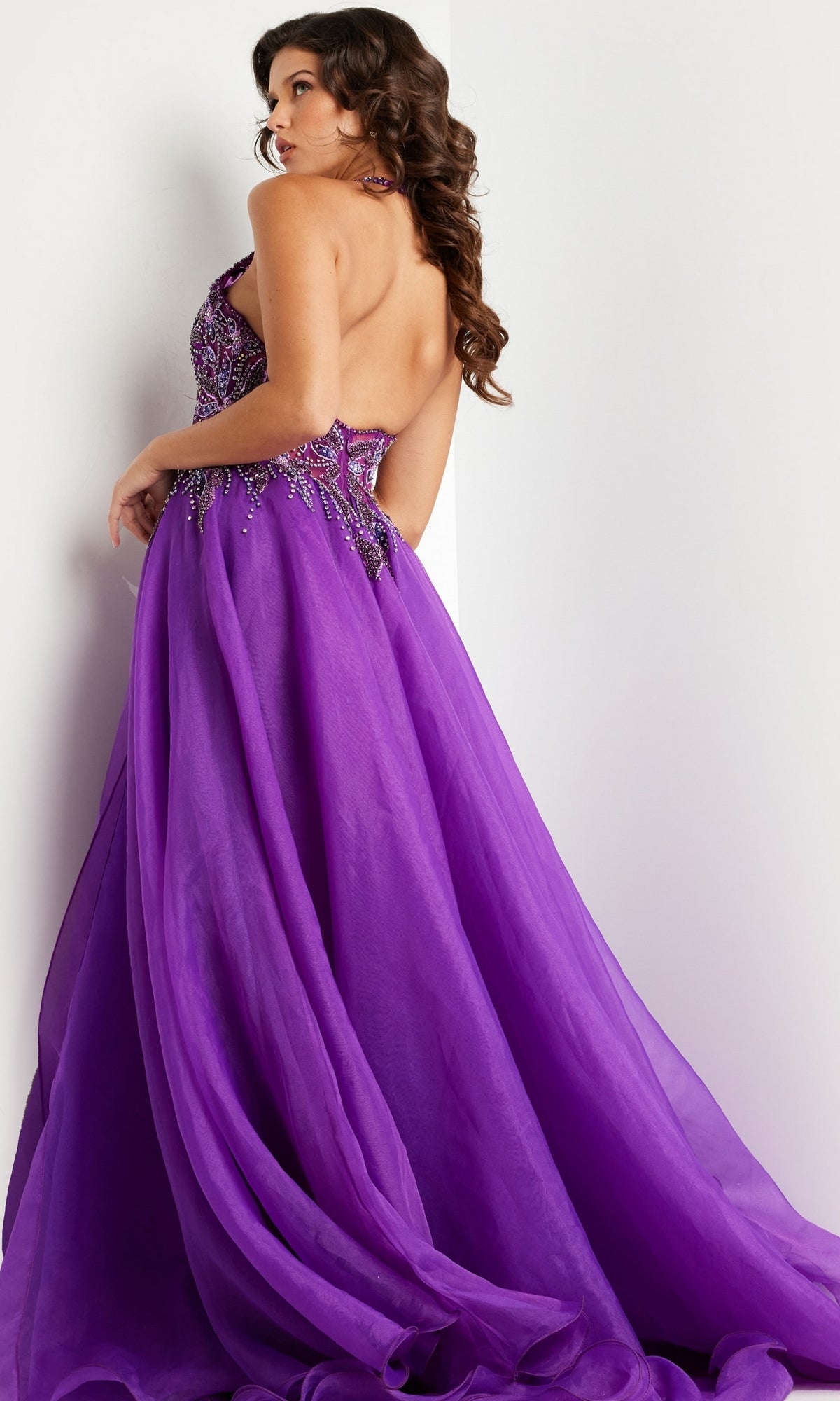 Jovani 25964 Long Prom Dress White/Multi / 6 Jovani 25964 Long Prom Dress White/Multi / 6