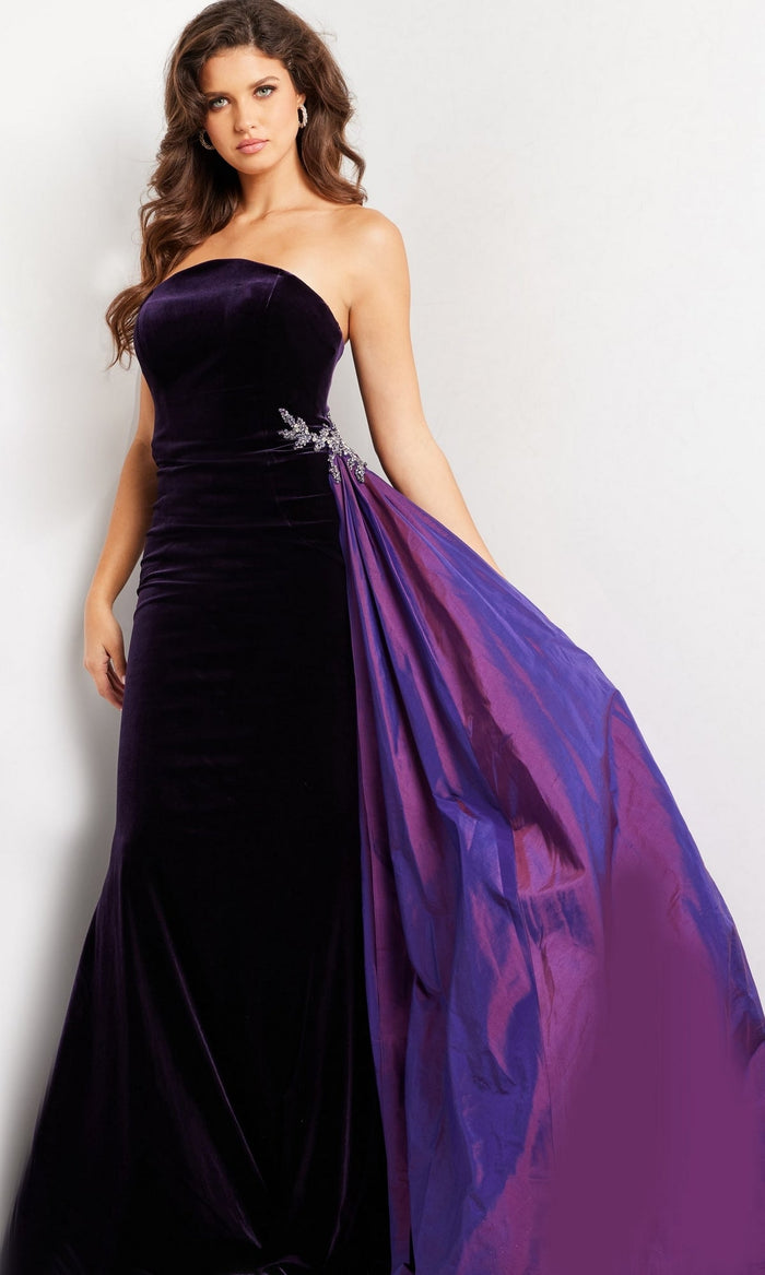 Purple Formal Long Dress 26116 by Jovani