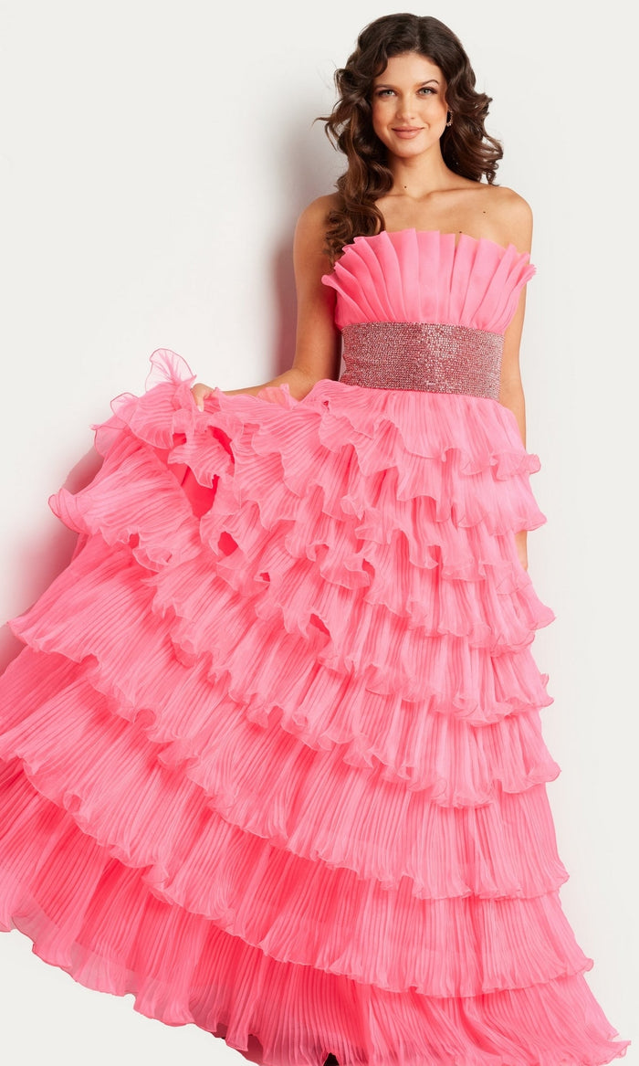 Hot Pink Formal Long Dress 26314 by Jovani