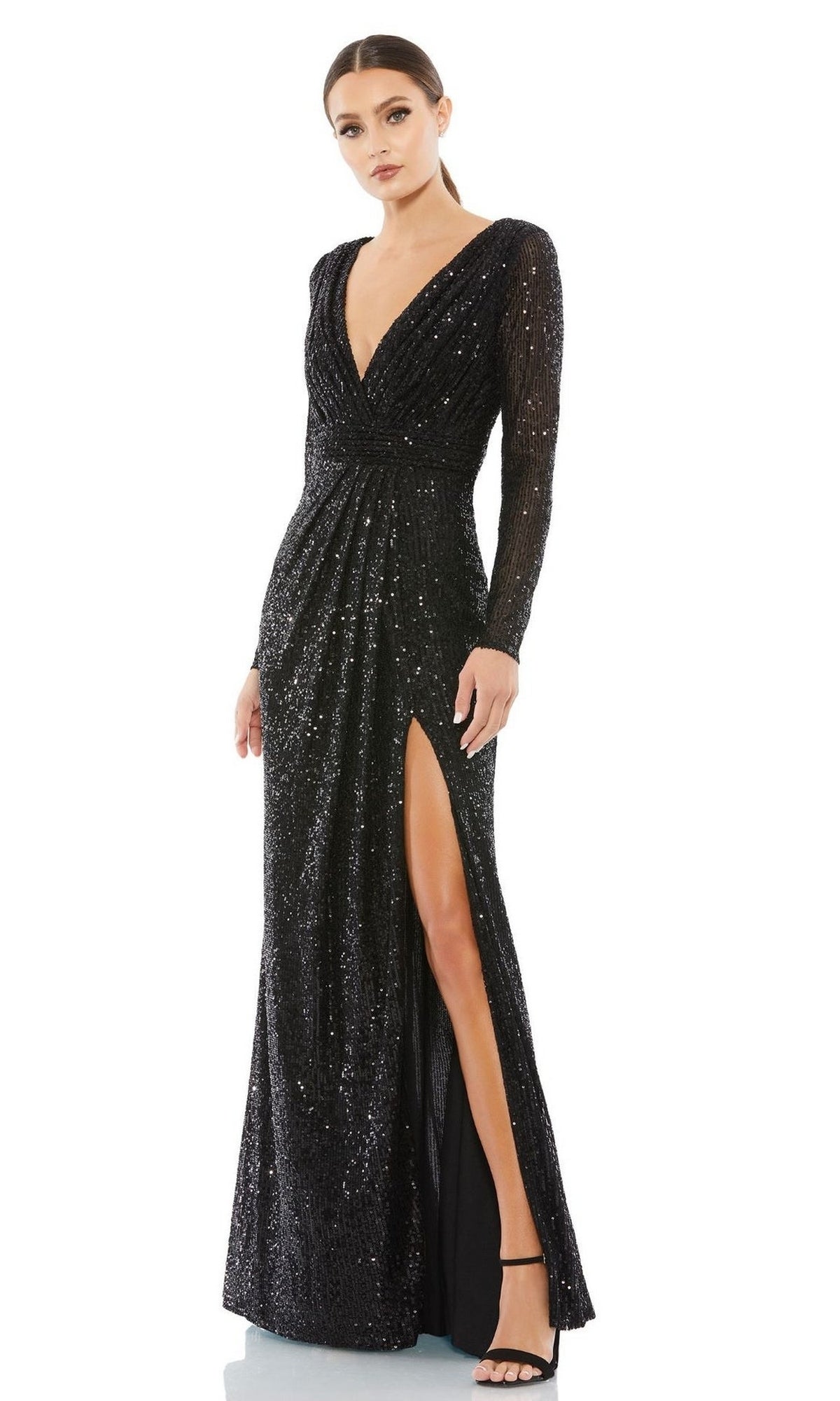 Black Mac Duggal Long Formal Dress 26490