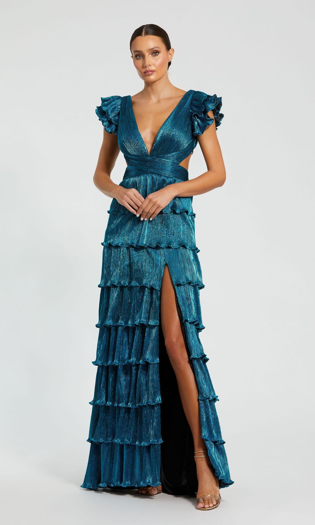 Blue Mac Duggal Long Formal Dress 26740