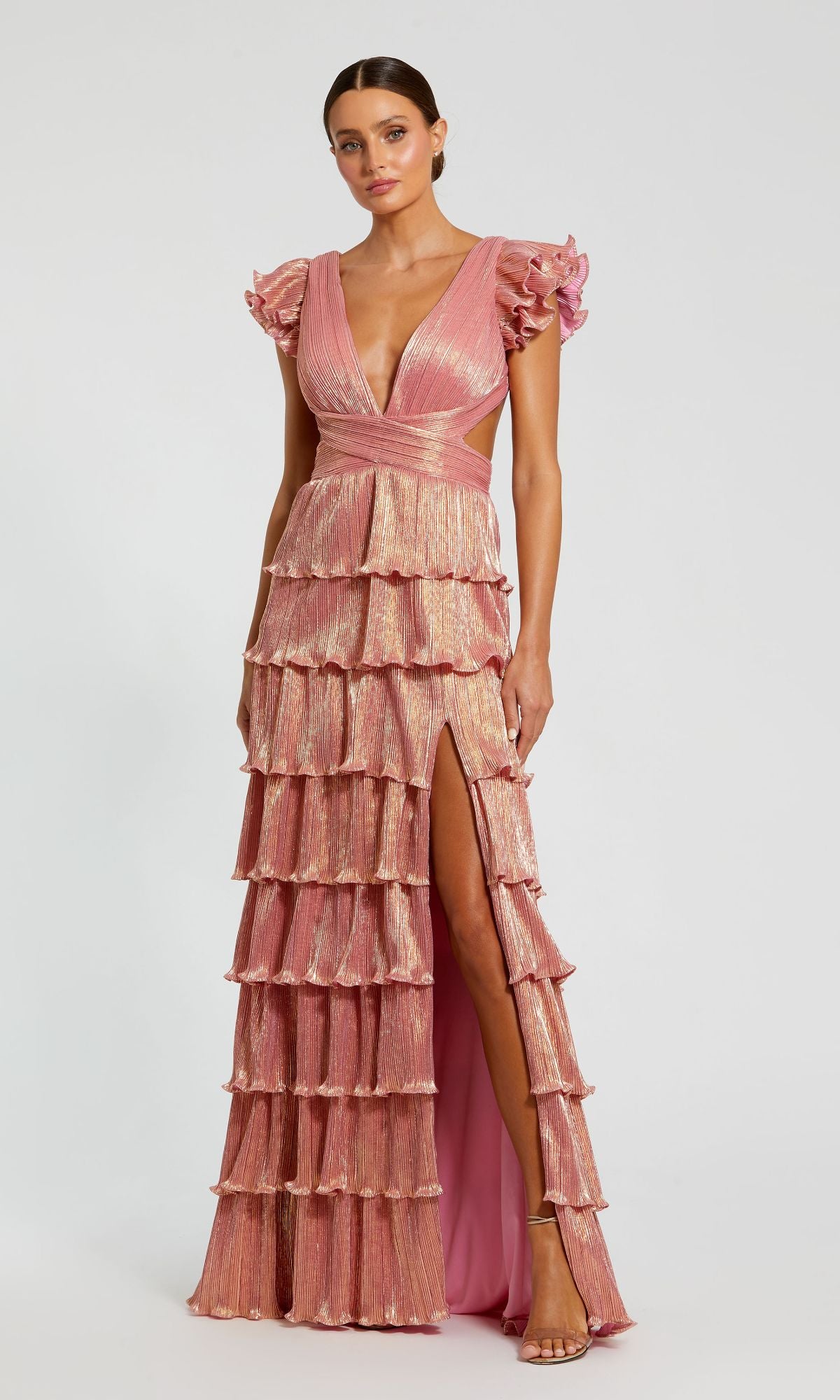 Coral Mac Duggal Long Formal Dress 26740