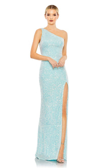Ice Blue Mac Duggal Long Formal Dress 26990