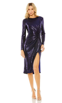 Purple Mac Duggal Short Party Dress 27161