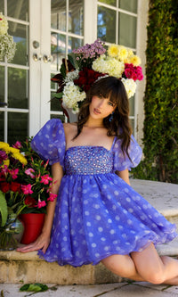  Ava Presley Short Party Dress 29128 - Image