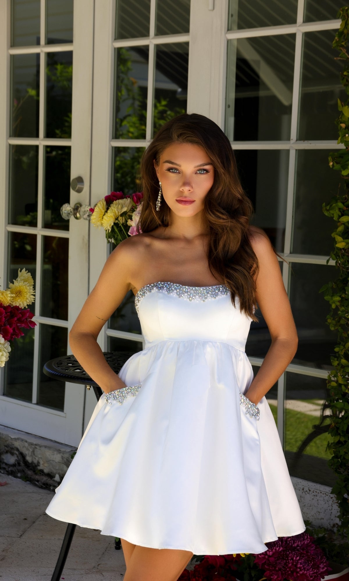 Off White Ava Presley Short Party Dress 29837