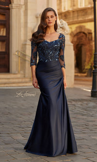 Mother of the Bride Dress 31802 by La Femme Navy / 14