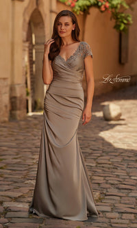 Pewter La Femme Mother of the Bride Dress 32431 - Image