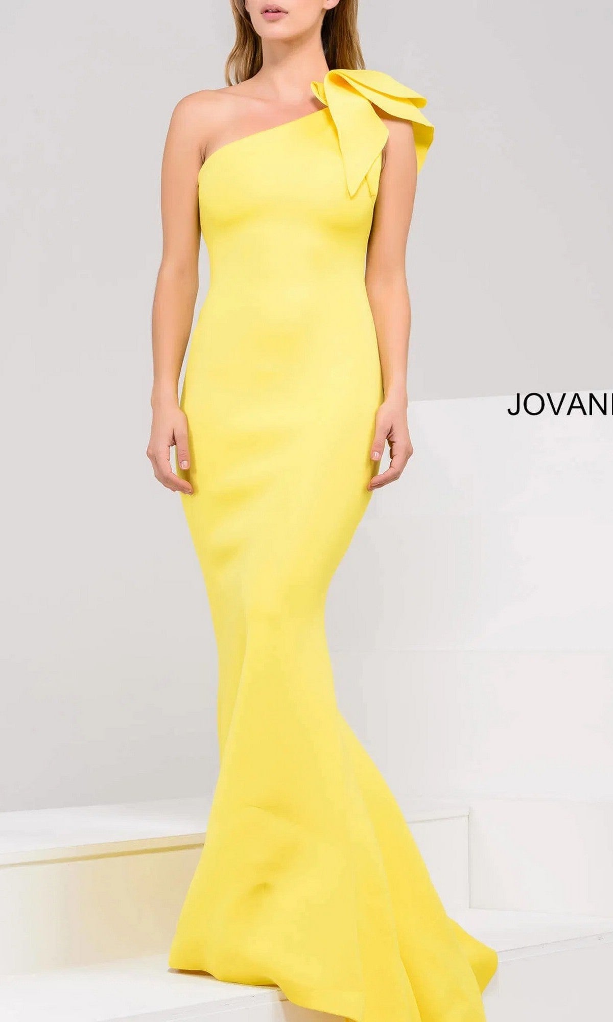 Yellow Jovani Long Formal Gown 32602
