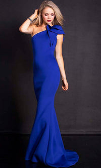 Deep Royal Jovani Long Formal Gown 32602