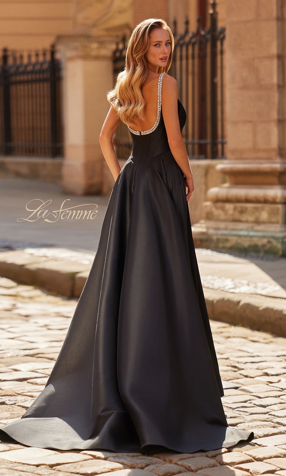 La Femme Long Prom Dress 33106 - Image