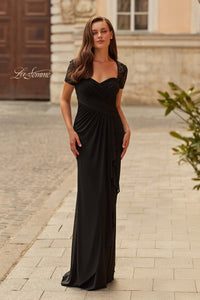 Black La Femme Mother of the Bride Dress 33161 - Image