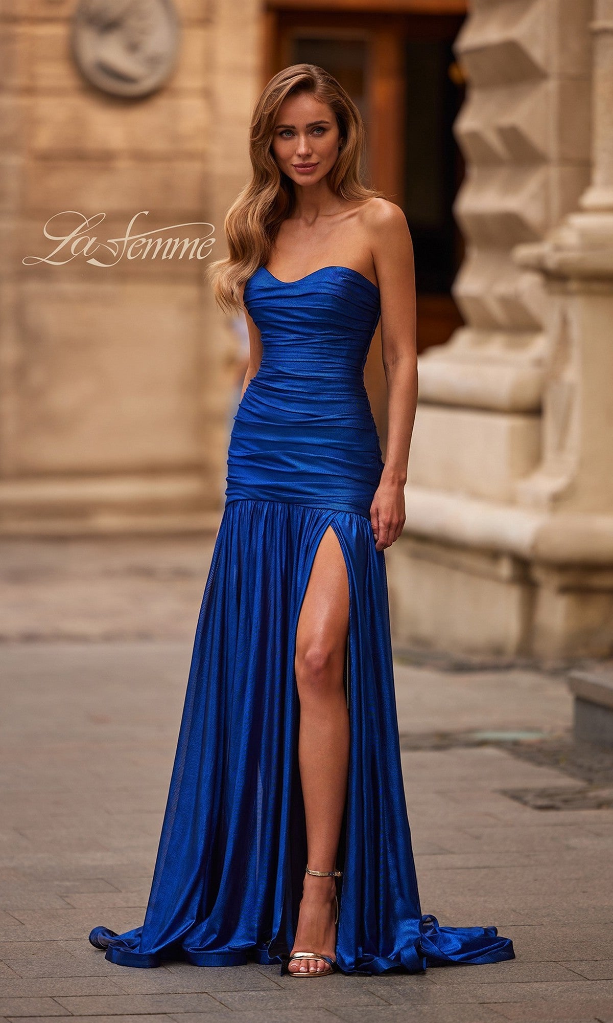 La Femme Long Prom Dress 33200 - Image