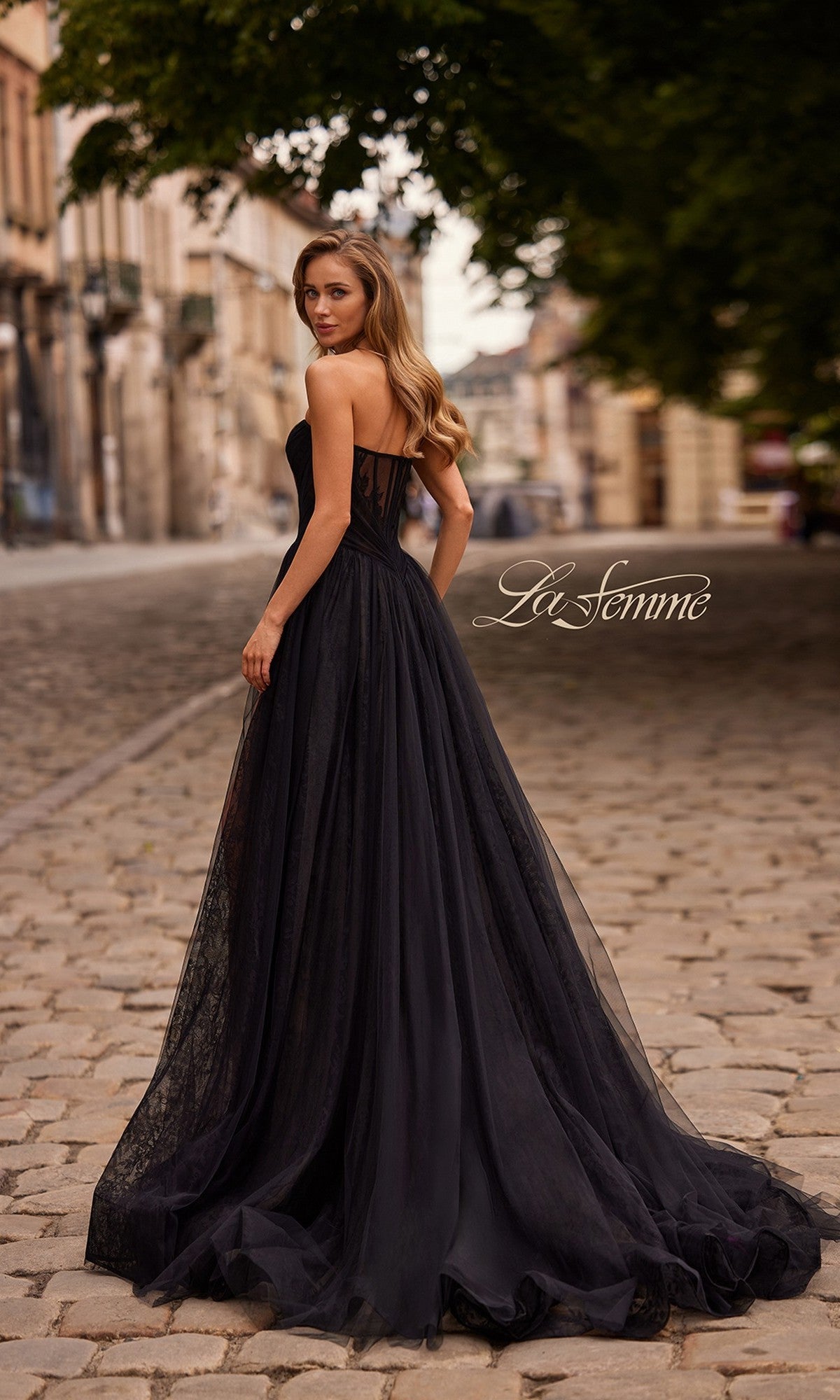 La Femme Long Prom Dress 33307 - Image