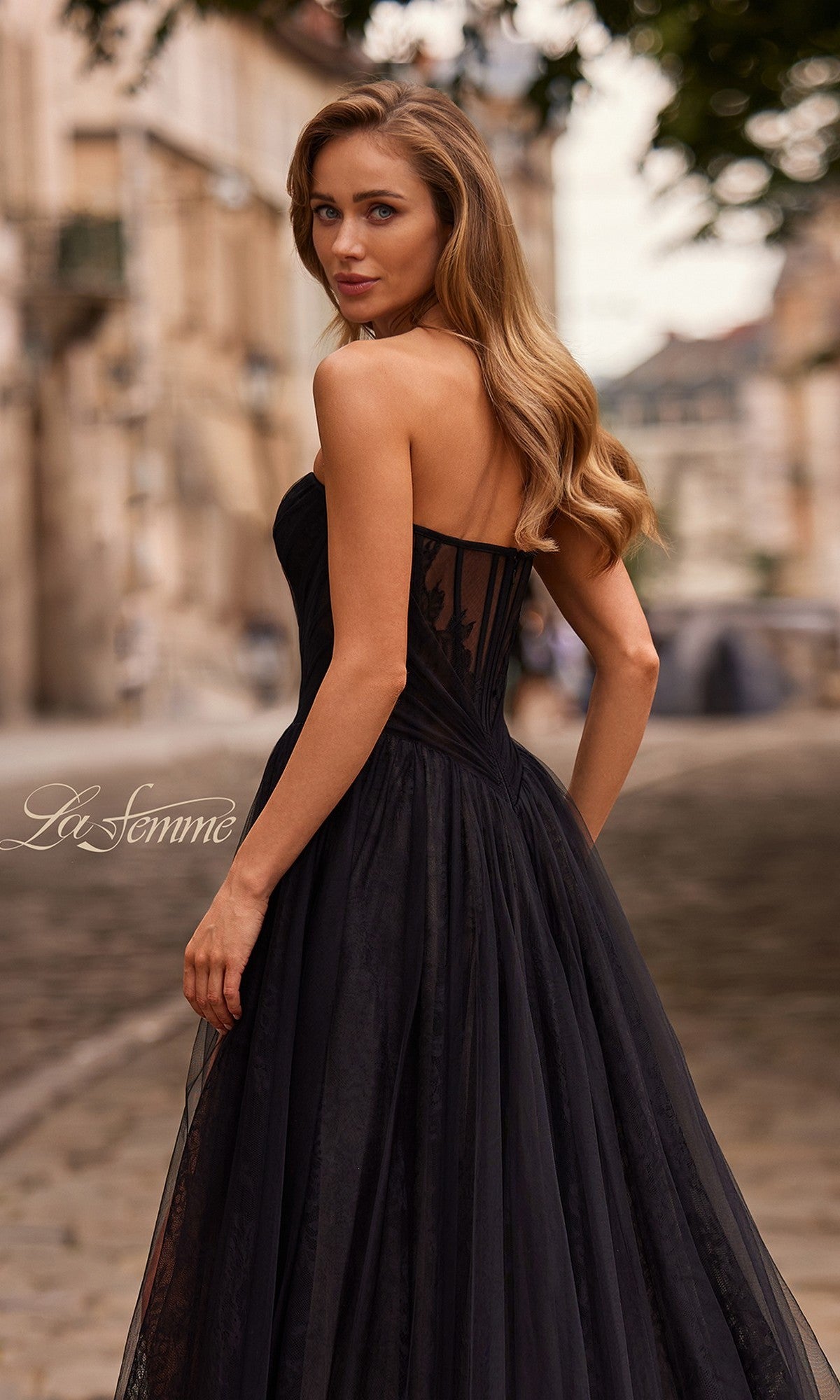 La Femme Long Prom Dress 33307 - Image