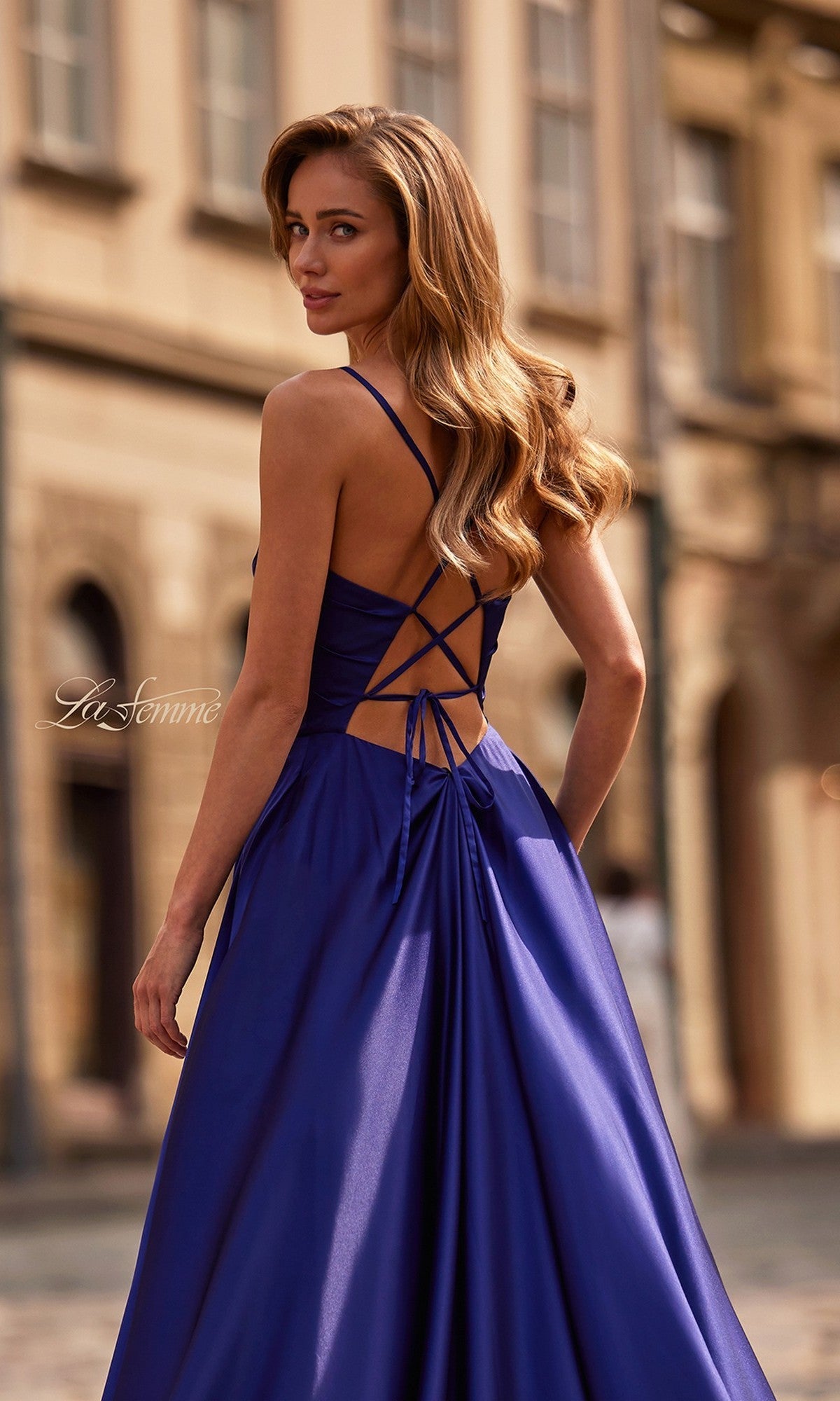 La Femme Long Prom Dress 33373 - Image