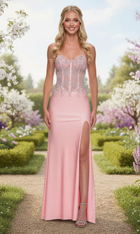 Baby Pink La Femme Long Prom Dress 33398 - Image