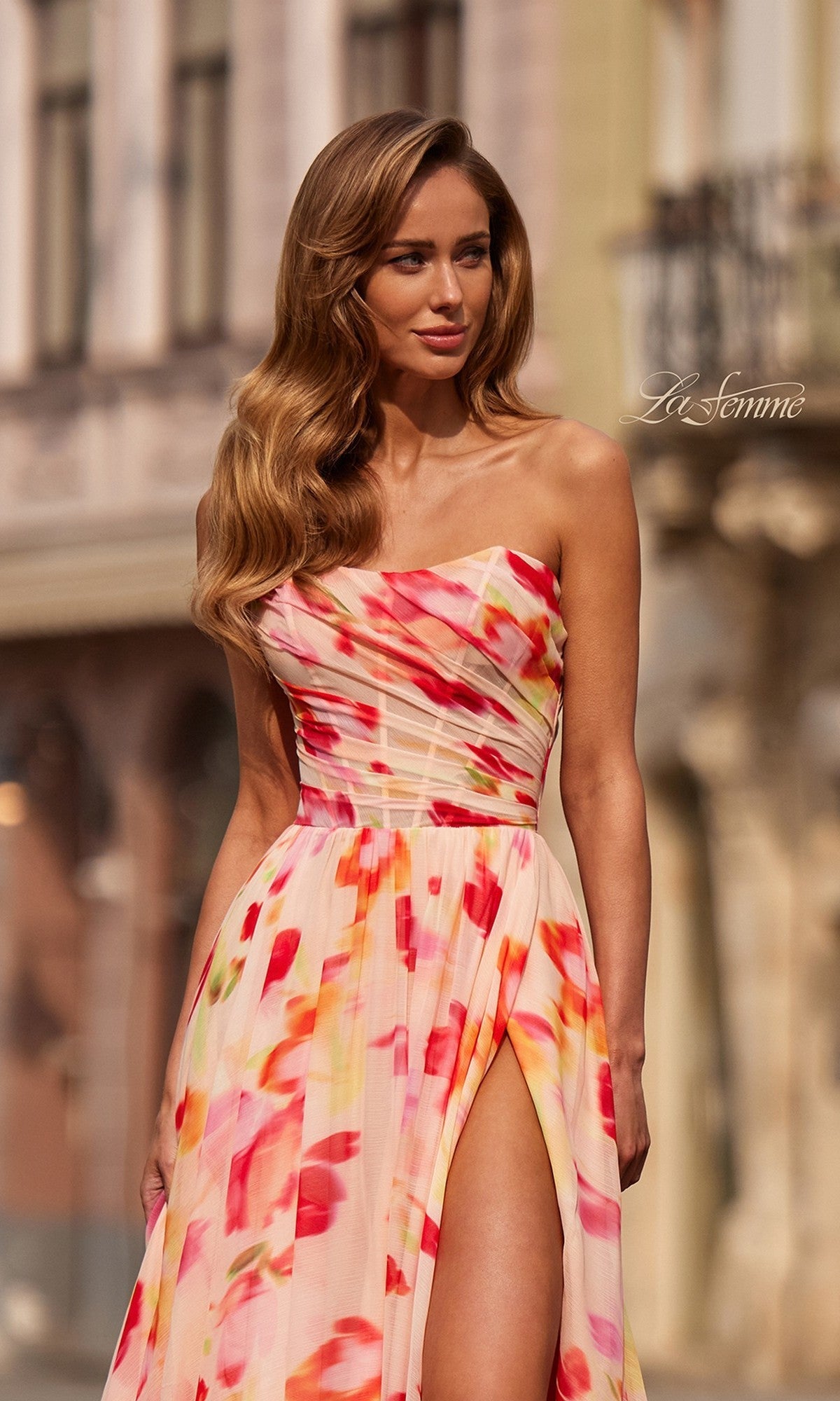 La Femme Long Prom Dress 33404 - Image