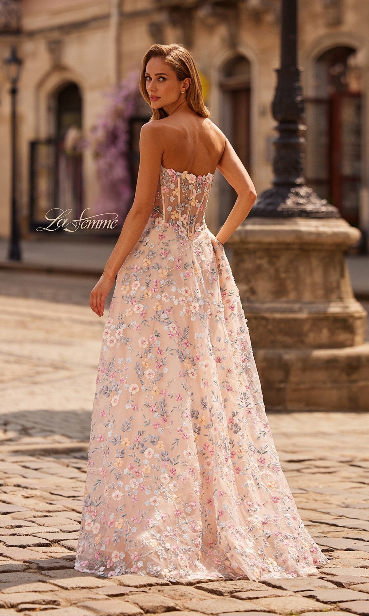 La Femme Long Prom Dress 33409 - Image