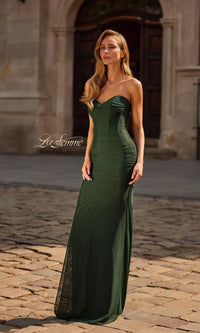 Dark Emerald La Femme Long Prom Dress 33431 - Image
