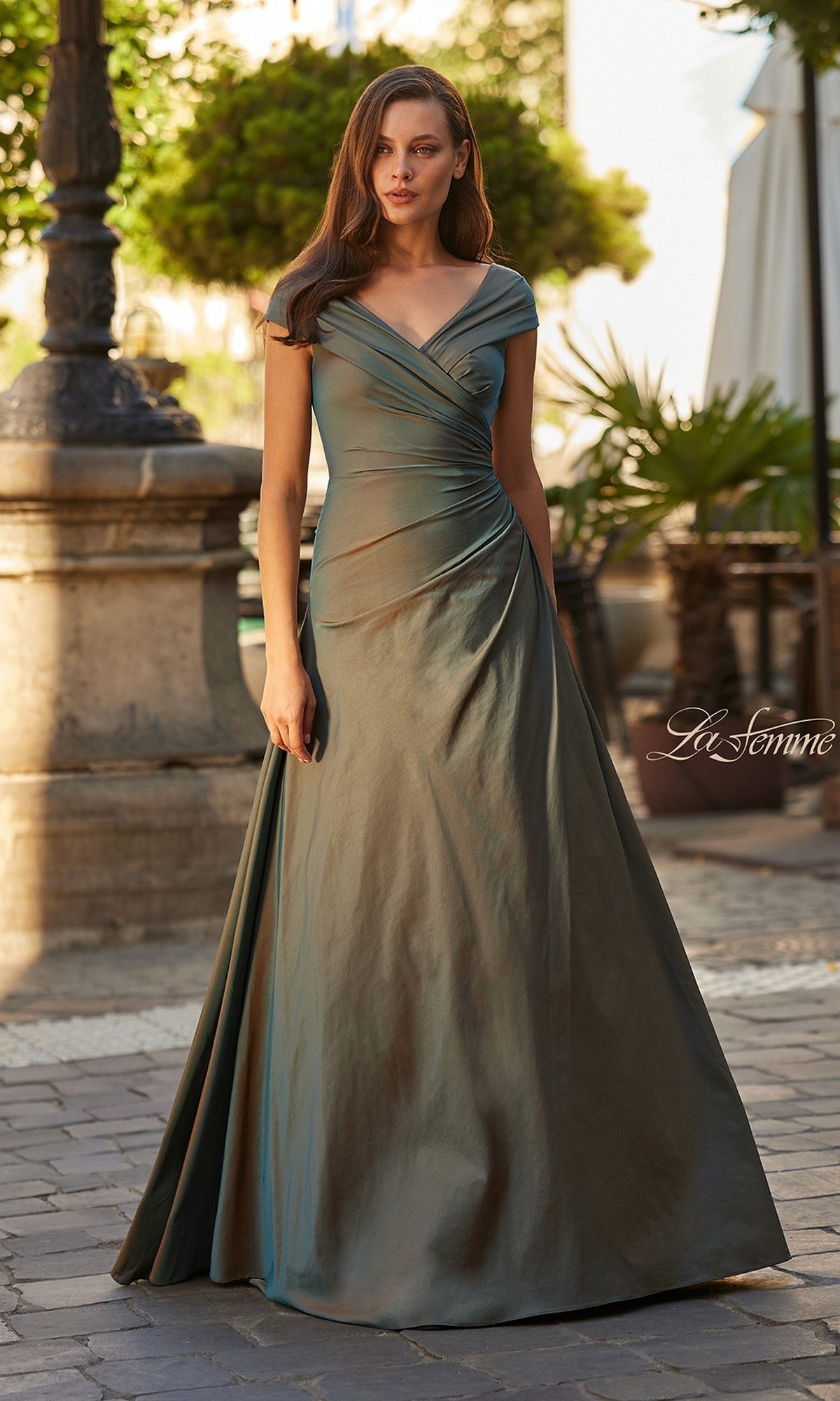 La Femme 33446 Prom Dress - Slate Blue | NewYorkDress La Femme 33446 Prom Dress - Slate Blue | NewYorkDress