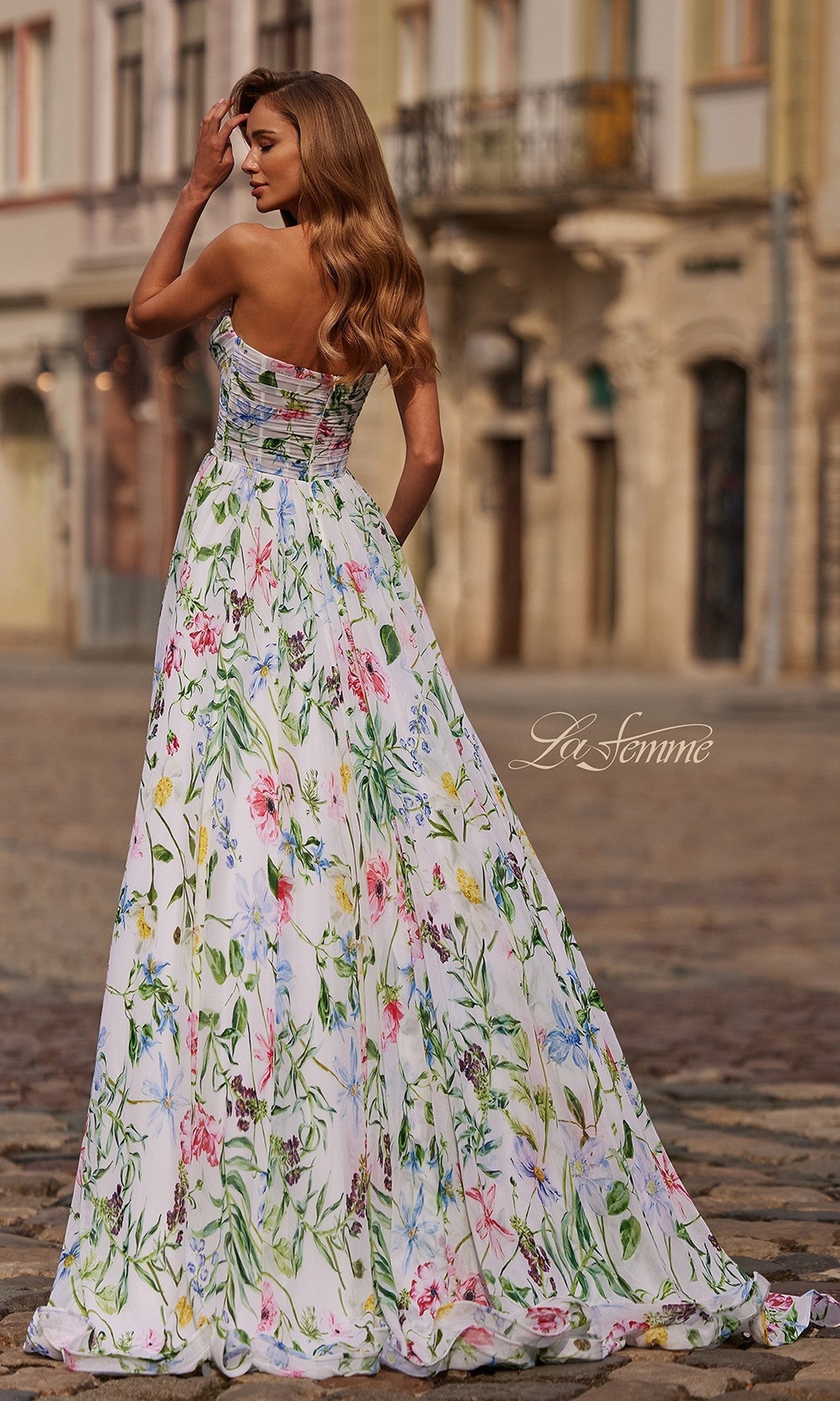 La Femme Long Prom Dress 33450 - Image