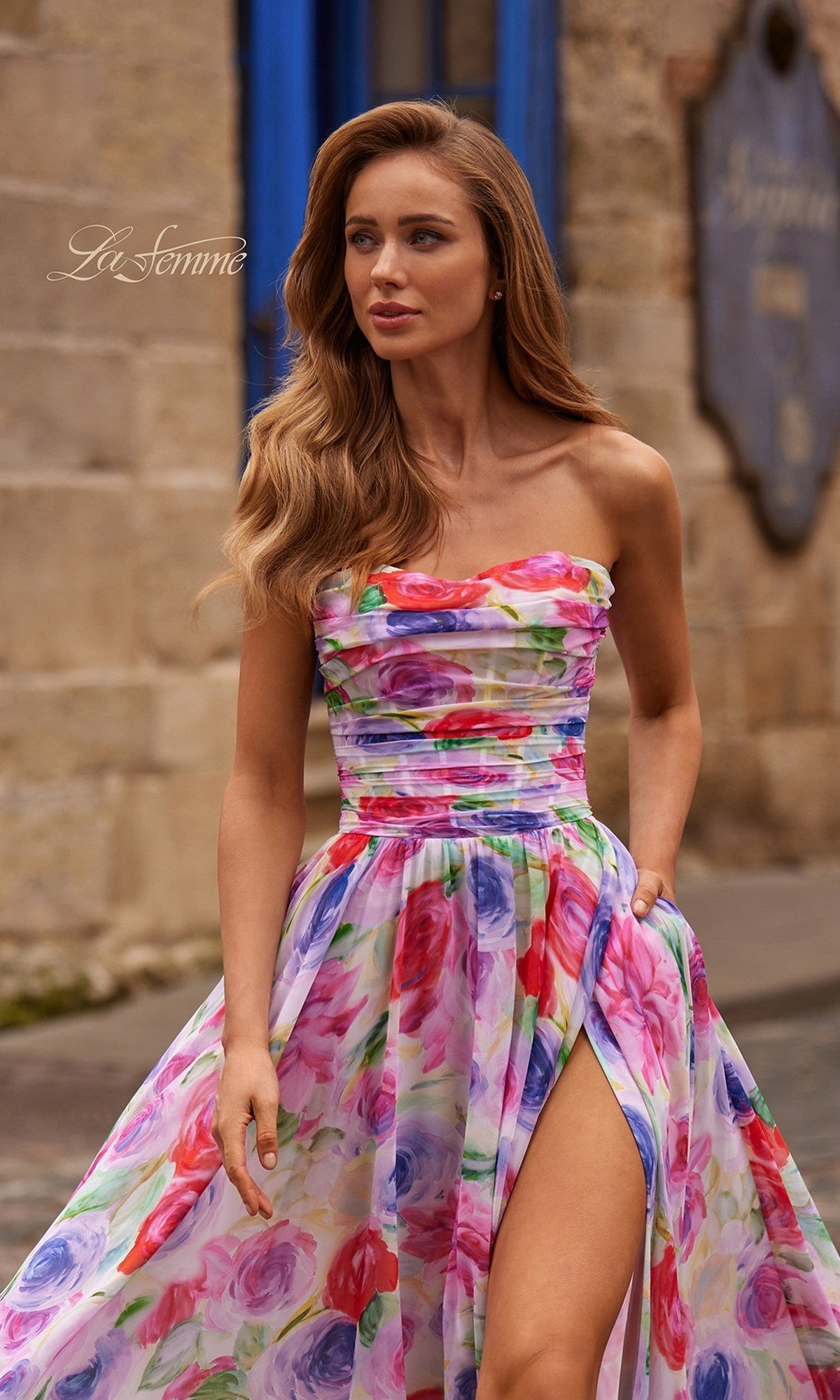 La Femme Long Prom Dress 33487 - Image