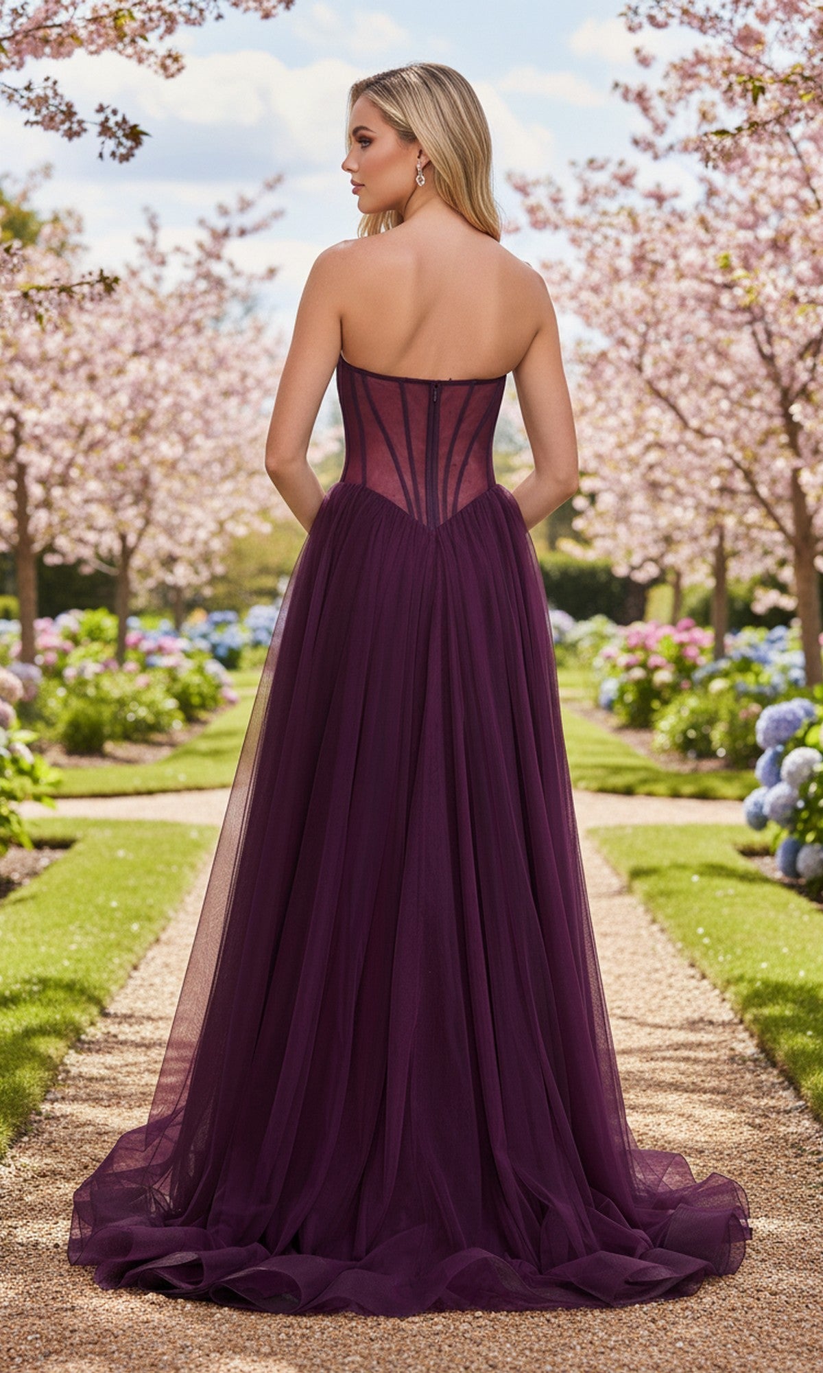 La Femme Long Prom Dress 33491 - Image