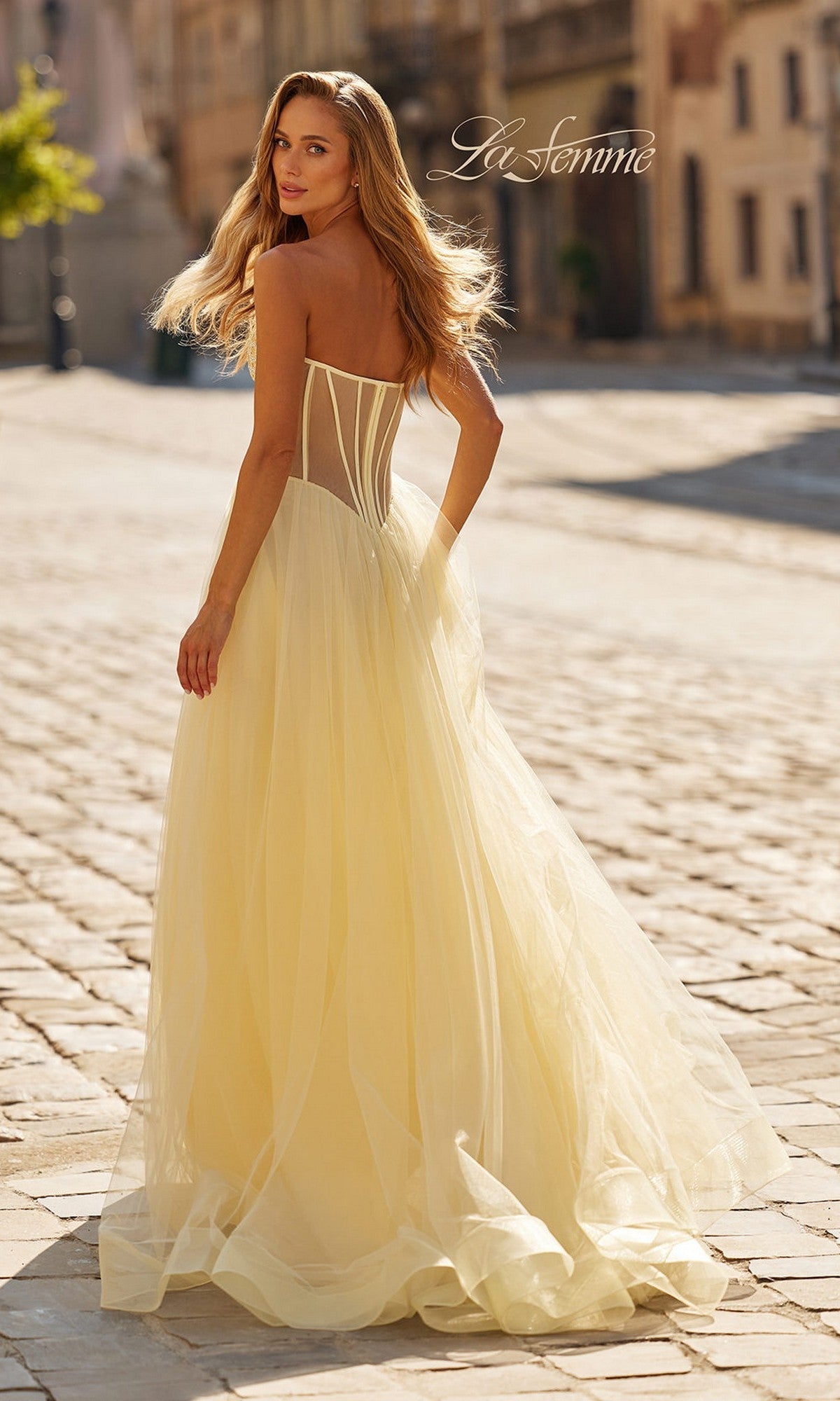 La Femme Long Prom Dress 33491 - Image