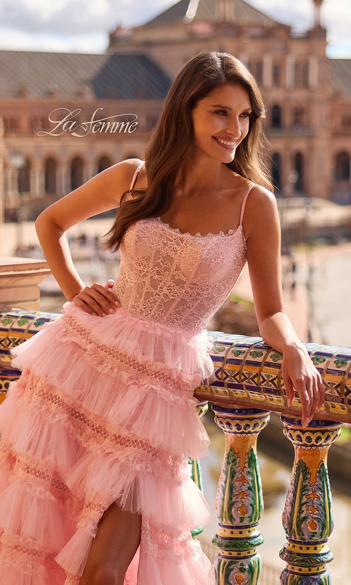 La Femme Long Prom Dress 33493 - Image