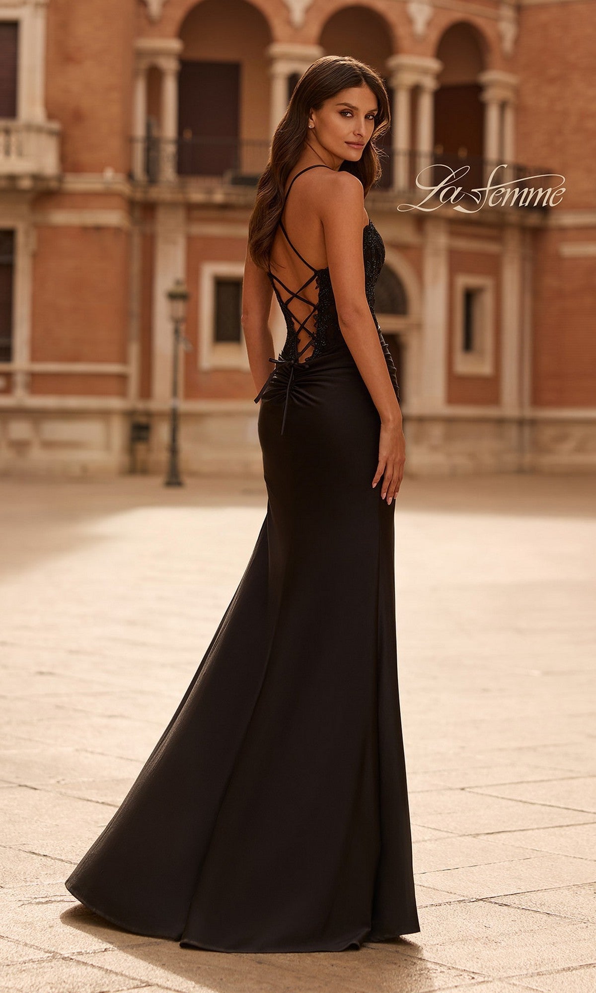 La Femme Long Prom Dress 33505 - Image