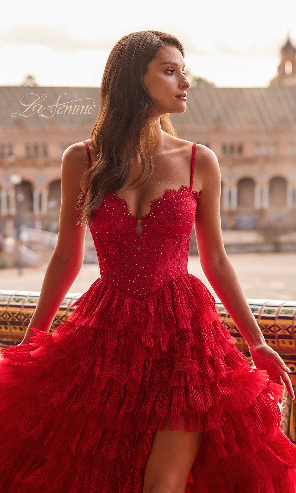 La Femme Long Prom Dress 33525 - Image