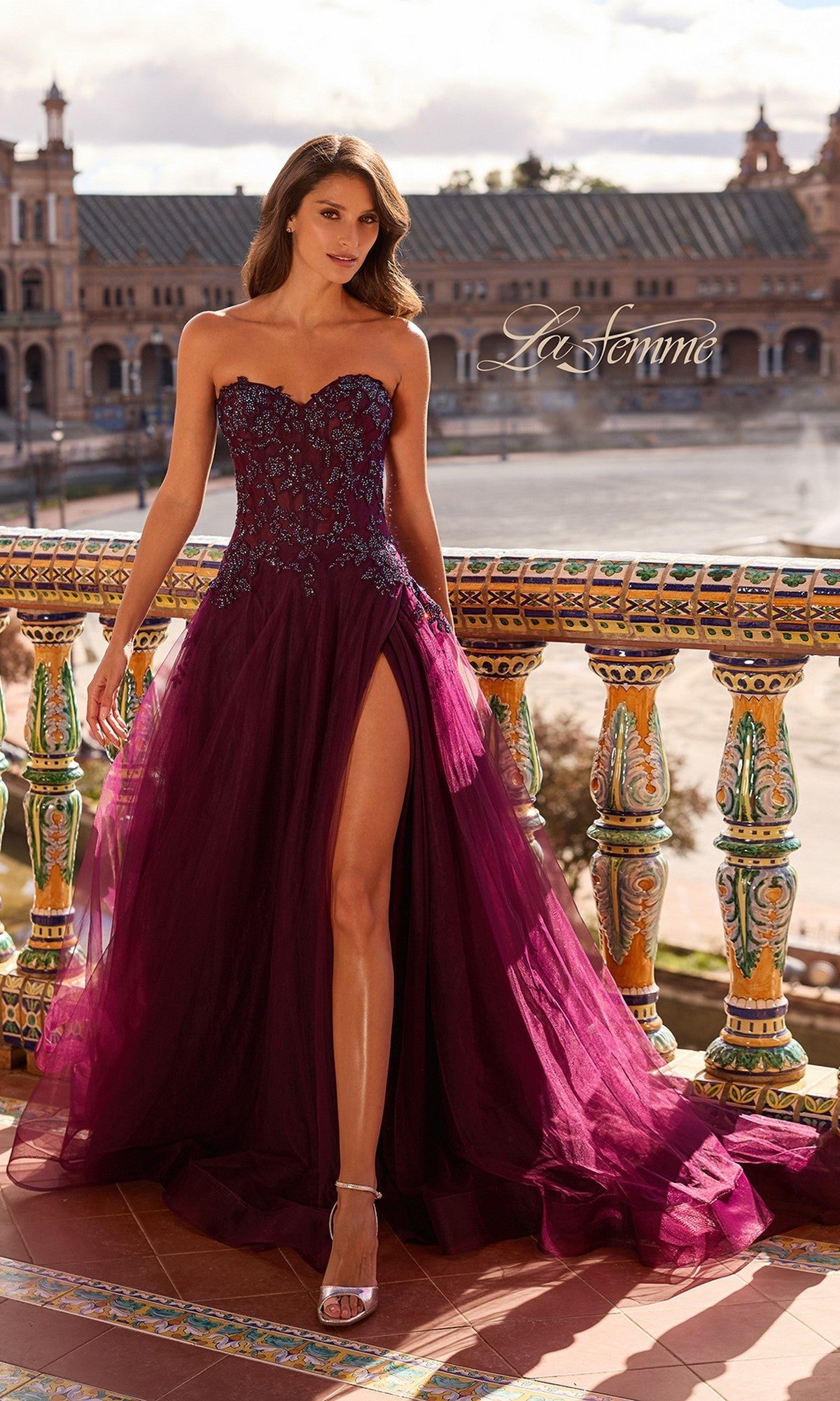 chinese dress ladies Long Prom Dress 33551 by La Femme