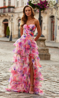 Multi La Femme Long Prom Dress 33555 - Image