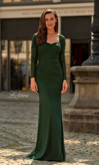 Dark Emerald La Femme Long Formal Dress 33575 - Image