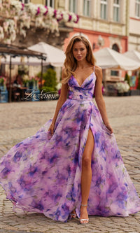 Multi La Femme Long Prom Dress 33606 - Image