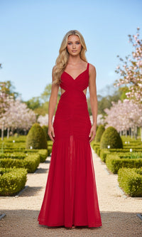 Red La Femme Long Prom Dress 33626 - Image