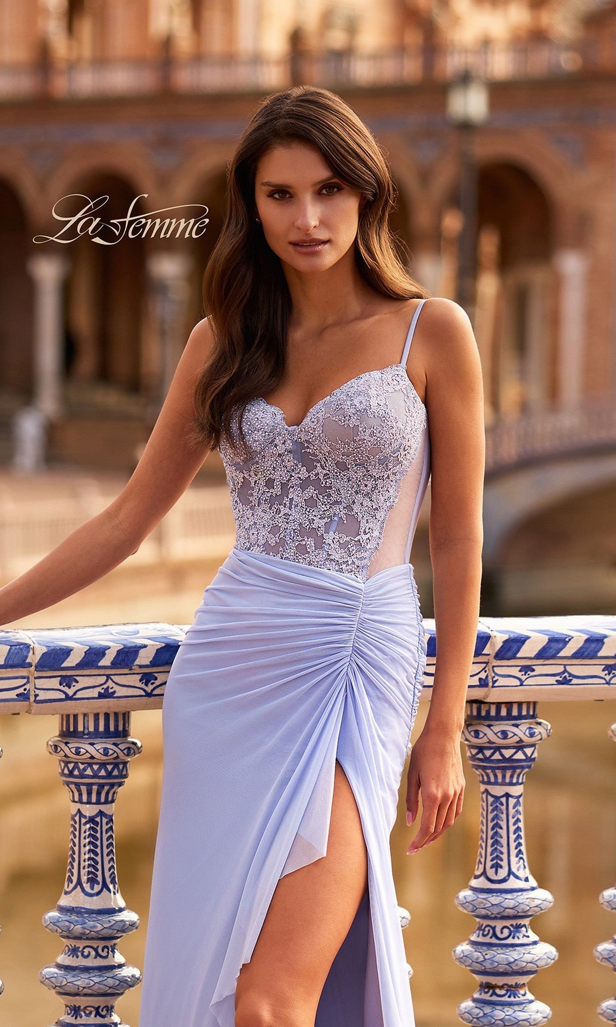 La Femme Long Prom Dress 33661 - Image