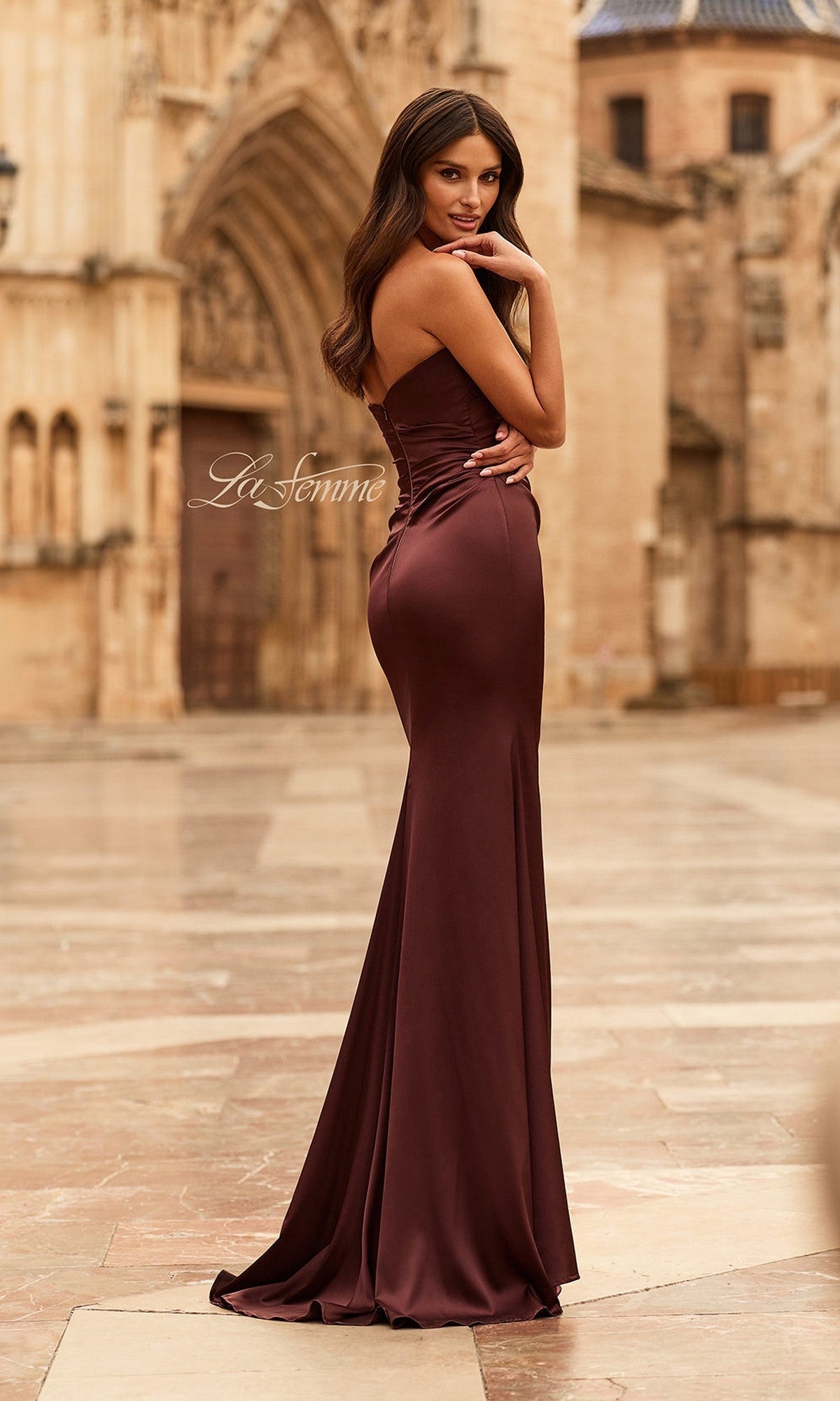 La Femme Long Prom Dress 33670 - Image
