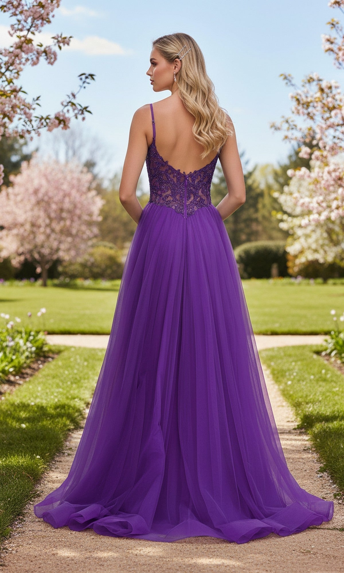La Femme Long Prom Dress 33674 - Image